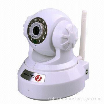 Wireless Night Vision Camera, PNP 300K Pixels Pan/Tilt IR-cut/Supports Two-way Audio/Mobiles/SD Card